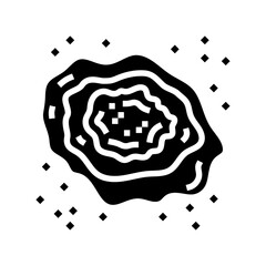 nebula space exploration glyph icon vector. nebula space exploration sign. isolated symbol illustration