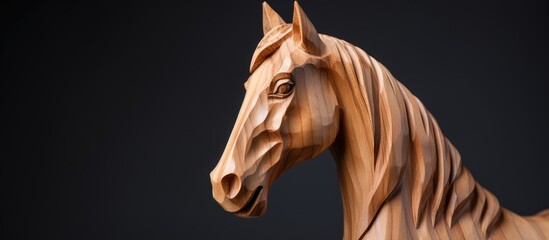 Carved equine