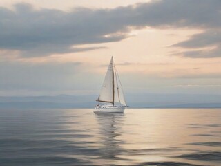 sailboat on the sea