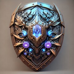 silver and gold ornament