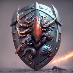 Dragon head shield 