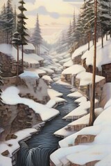 winter in the mountains