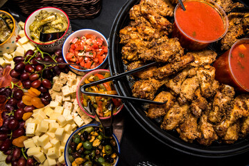 Italian style catering spread