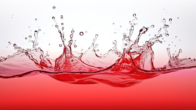 red ripple water background