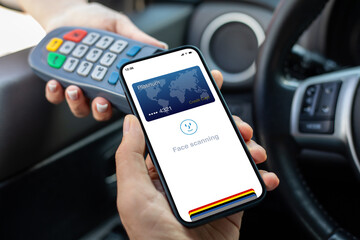 man payment purchase for phone and pay pass online terminal