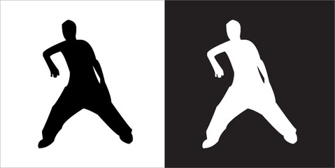 Illustration vector graphics of breakdance icon - obrazy, fototapety, plakaty