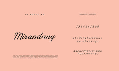 Signature Font Calligraphy Logotype Script Brush Font Type Font lettering handwritten
