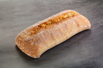 Italian ciabatta bread fresh and crust