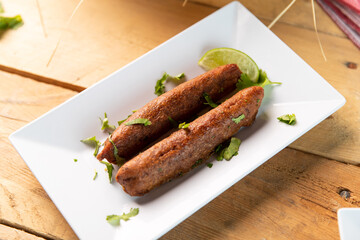 Puerto Rican Alcapurrias with Lime