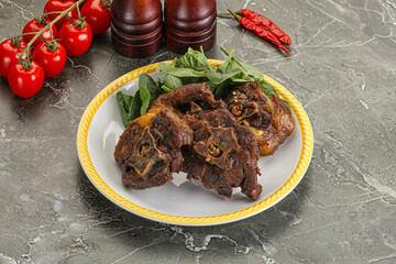 Grilled Lamb neck with spices
