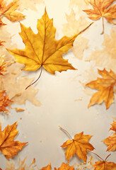 Fototapeta premium autumn leaves background