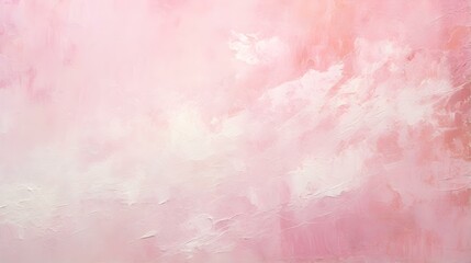 Fototapeta premium Light Pink Splattered Paint on Canvas. Creative Presentation Background