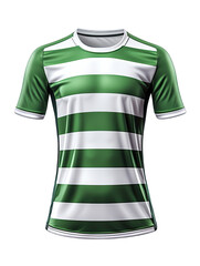 Green And White Luxury Football Jersey on transparent background