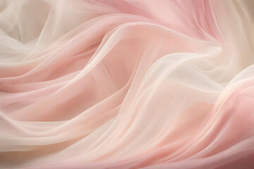 Soft Pink chiffon fabric texture background - Ethereal and elegant Texture Background.