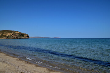 Obraz premium Neftina Beach, Lemnos island, Greece, Aegean Sea