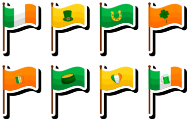 Beautiful illustration on theme of celebrating annual holiday St. Patrick's Day