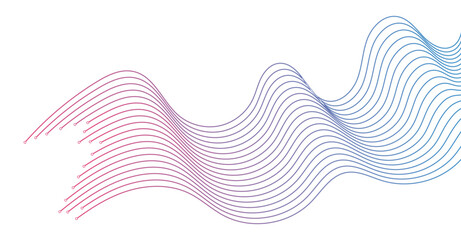 Abstract wavy lines background element. Suitable for AI, tech, network, science, digital technology theme	