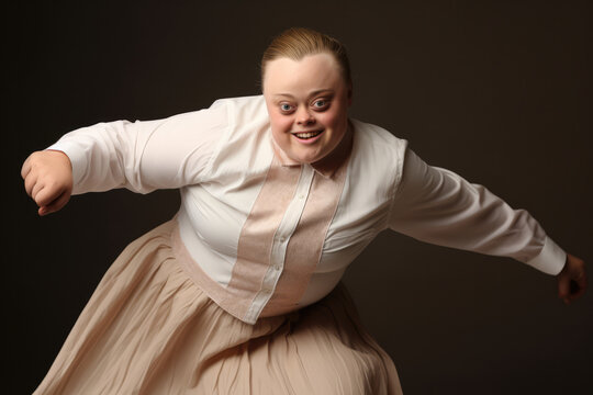 Girl Skilled Dancer With Down Syndrome