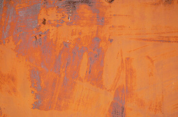 Rusty sheet metal close up shot for industrial background on natural light.