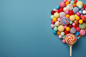 colorful candy on white background