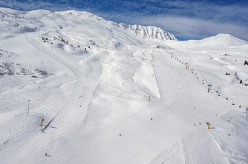 Skifahren in den Schweizeralpen