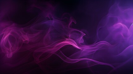 Dark Purple Stylized Smoke Wisps. Abstract Background