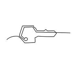 key continuous line art