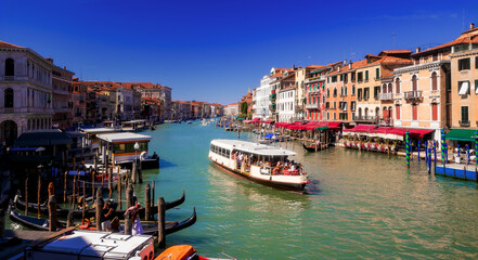 Canal Grande in Venedig, Italien - obrazy, fototapety, plakaty