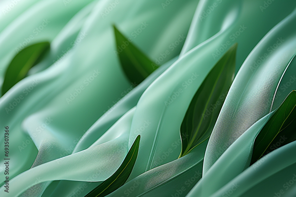 Aufkleber abstract rendering of a sage leaf or other culinary herb.