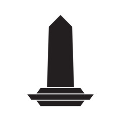 obelisk icon design vector isolated