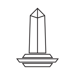 obelisk icon design vector isolated