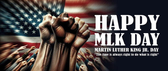 Martin Luther King jr day. The time is always right to do what is right text