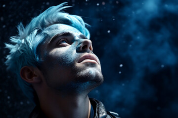 Created with generative ai tools astronaut portrait exploring deep space discover new planet