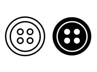 clothing button icon vector with flat design