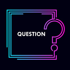 Question mark background vector template. This background is suitable for quiz, question.