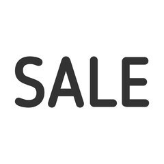 sale vector icon. sale button for black friday sales company. glyph icon for web and ui isolated on white background