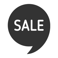 sale vector icon. sale button for black friday sales company. glyph icon for web and ui isolated on white background