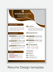 Clean Modern Resume and Cover Letter Layout Vector Template for Business Job Applications, Minimalist resume cv template, Resume design template, cv design, multipurpose resume design minimal Design