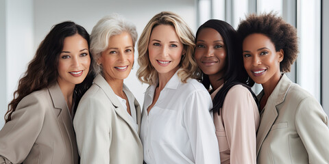 Obraz premium Professional business settings featuring men and women of diversity