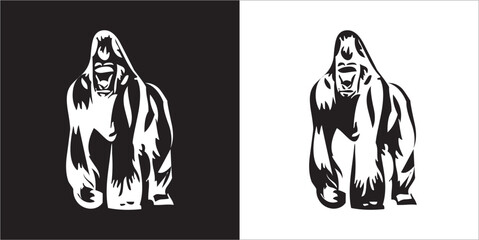 Illustration vector graphics of monkey icon