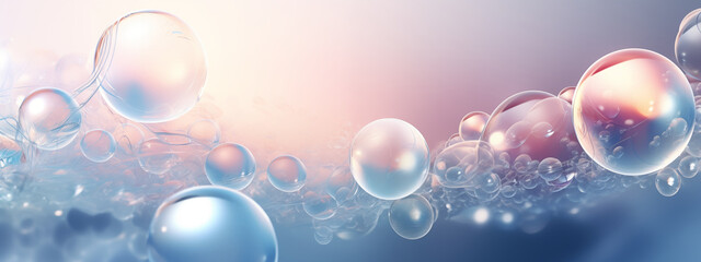 background with bubbles rainbow color