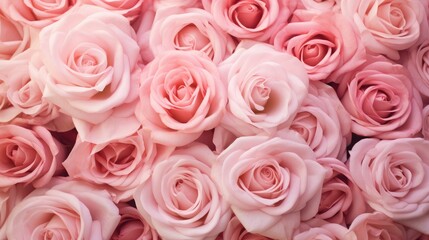 Roses stock photo close up pink rose flowers stock photo, in the style of pastel palette,...