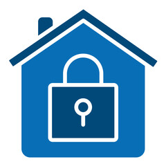 Home Security icon line vector illustration