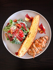 grilled salmon steak