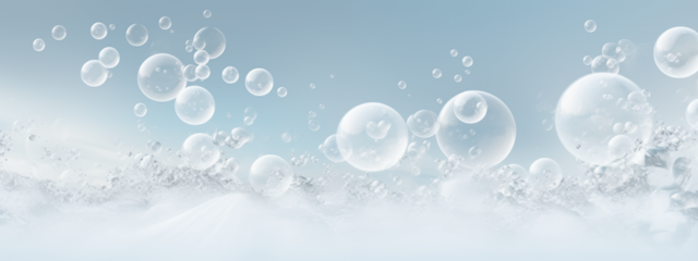 drops on blue background