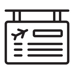 flight information line icon