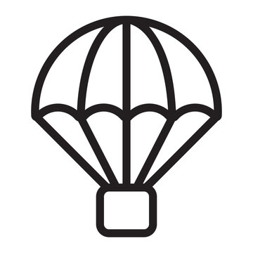 recommend clip art: parachute line icon