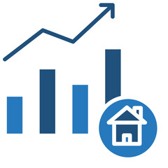 Rent Estate Growth icon