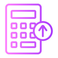 calculator gradient icon