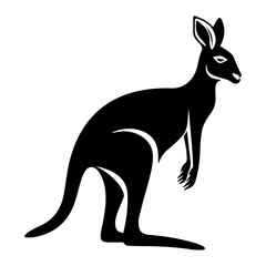 kangaroo vector silhouette